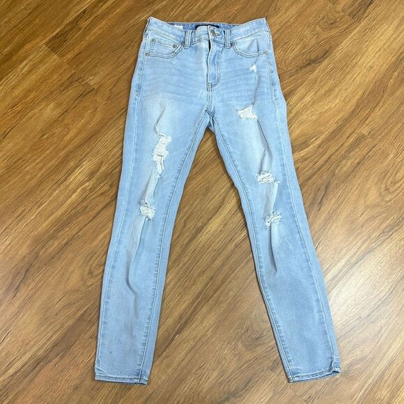 Aéropostale Denim Leggins, Jeggings Sz 4 Regular Mid Rise - Picture 3 of 13